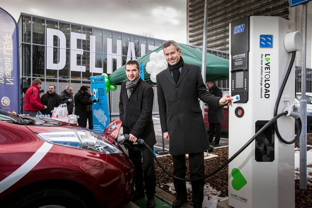 Bornes de recharge en Belgique