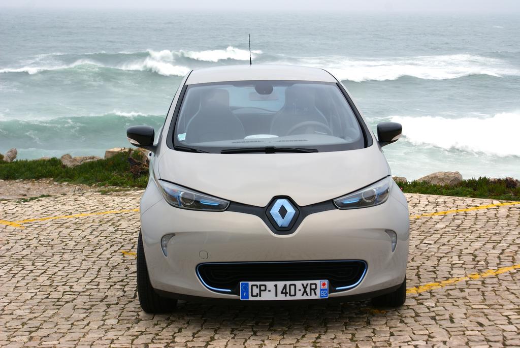 La face avant de la ZOE reprend les codes du nouveau design Renault