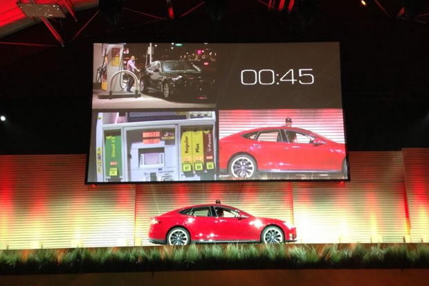 video echange batterie tesla motors