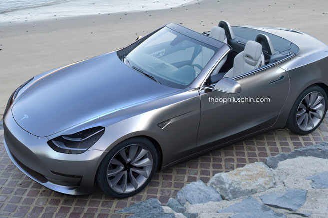 Tesla Model 3 cabriolet