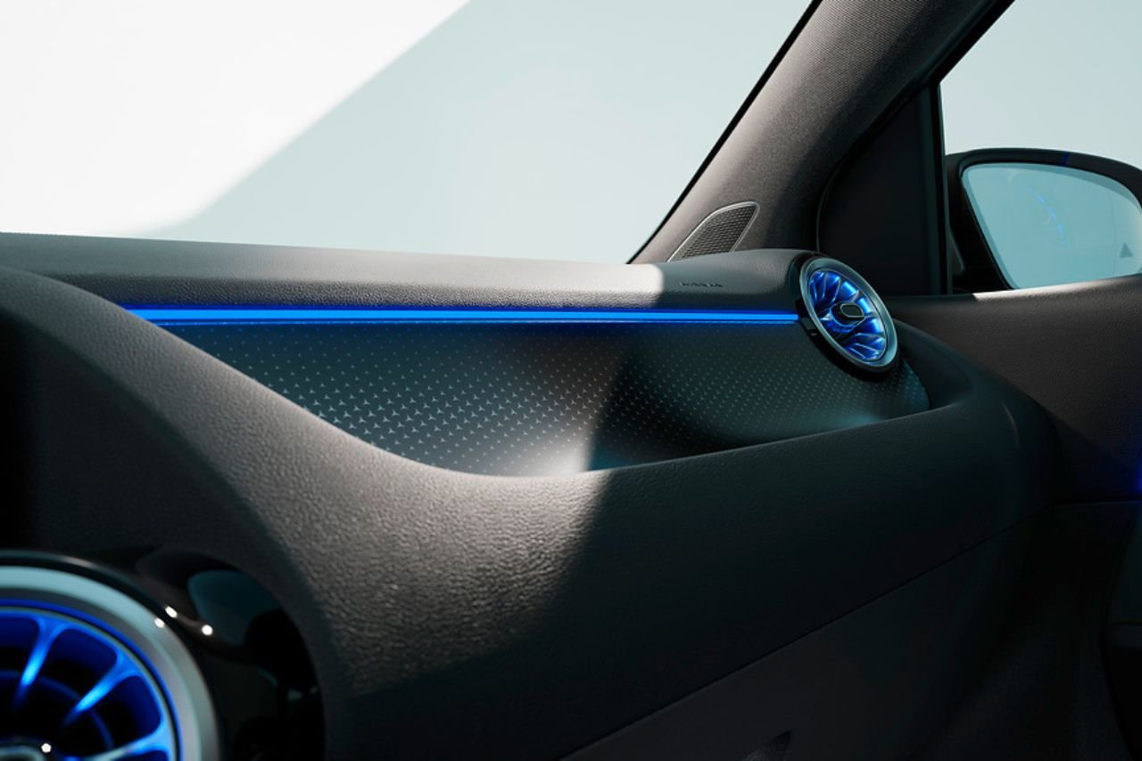 Zoom sur le tableau de bord de la nouvelle Mercedes Classe B