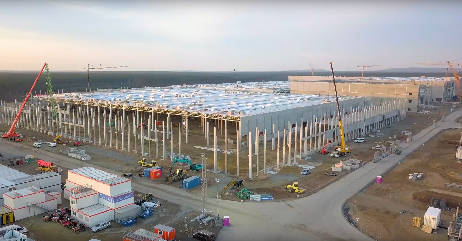 Tesla usine Berlin COnstruction