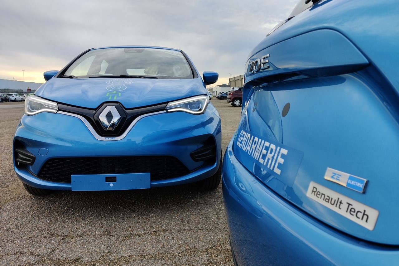 Deux Renault ZOE électrique de la Gendarmerie Nationale livrées en 2021