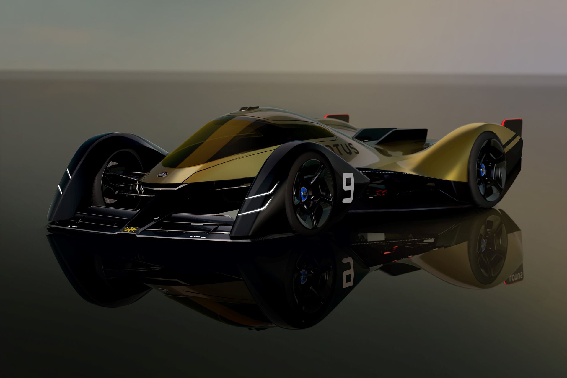 Avant du prototype électrique Lotus E-R9 2030