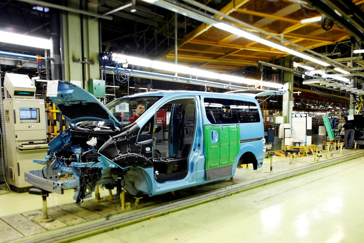 Un Nissan e-NV200 produit dans l'usine de Barcelone