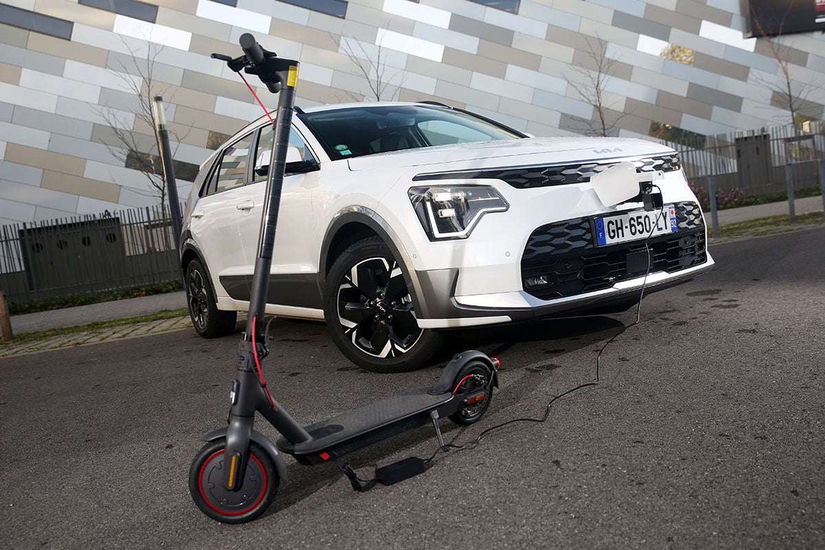 Essai-Kia-Niro-EV-Supertest-20 Kia Niro EV recharge inversée V2D V2L
