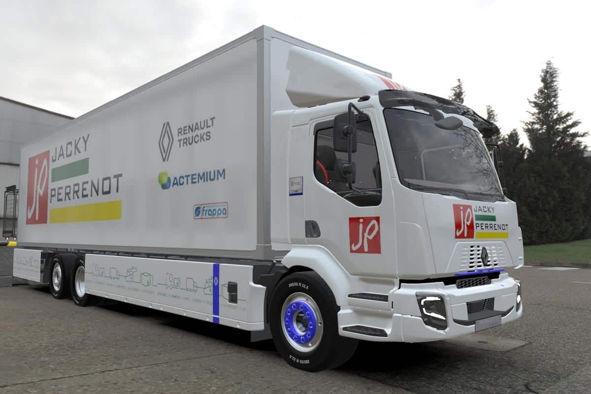 Camion électrique Renault Trucks E-Tech D Wide pour Jacky Perrenot