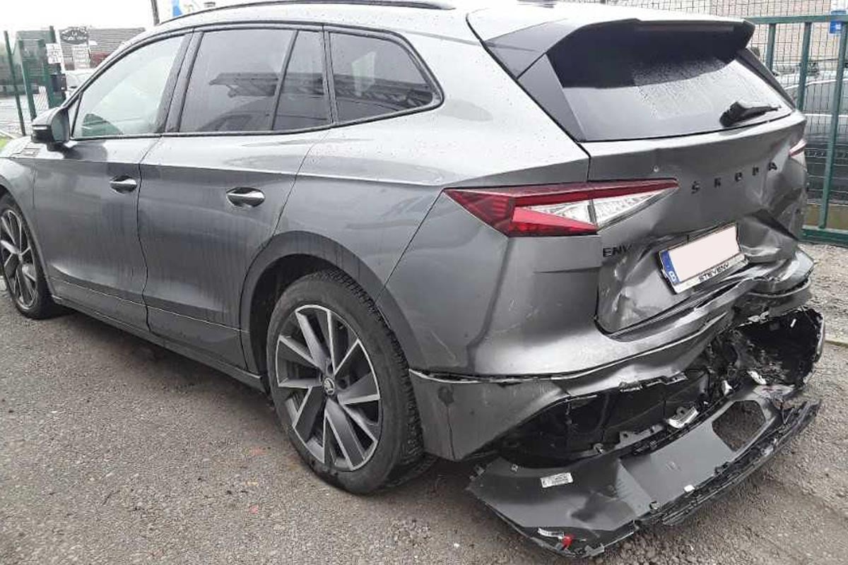 Skoda Enyaq accidenté