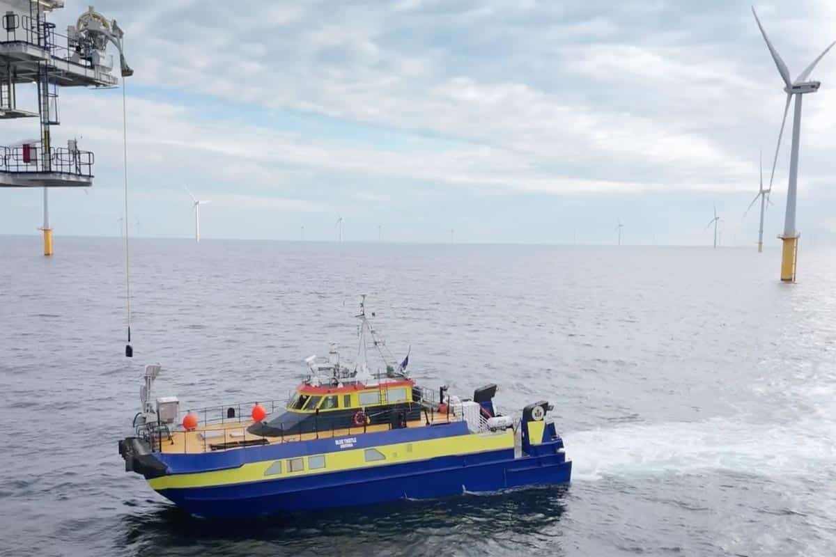 Recharge d'un bateau électrique