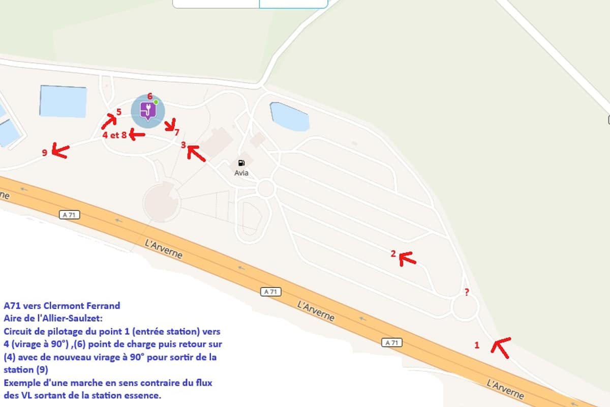 Une station de recharge compliquée à trouver