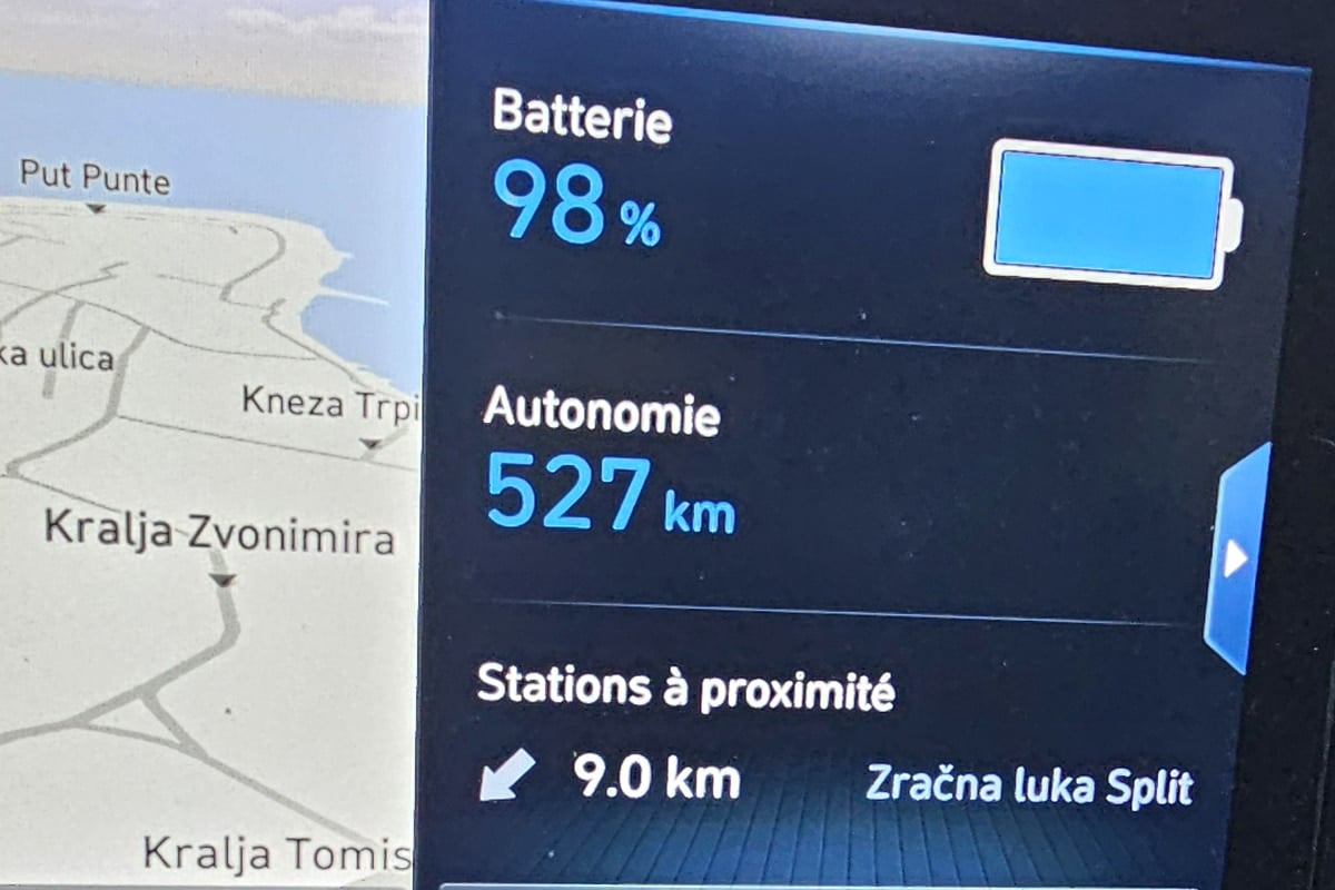 Autonomie du Hyundai Kona de Francis après recharge