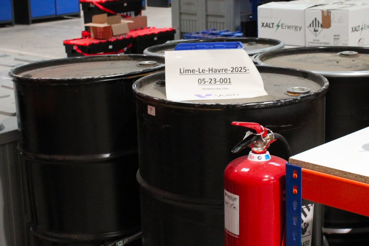 Chez VoltR : Batteries usagées Lime