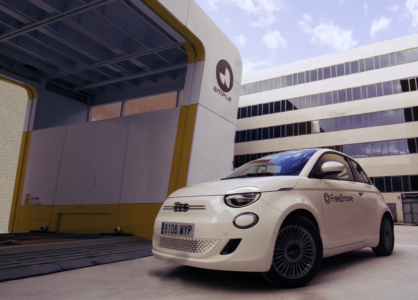 Fiat 500E avec échange de batterie Ample