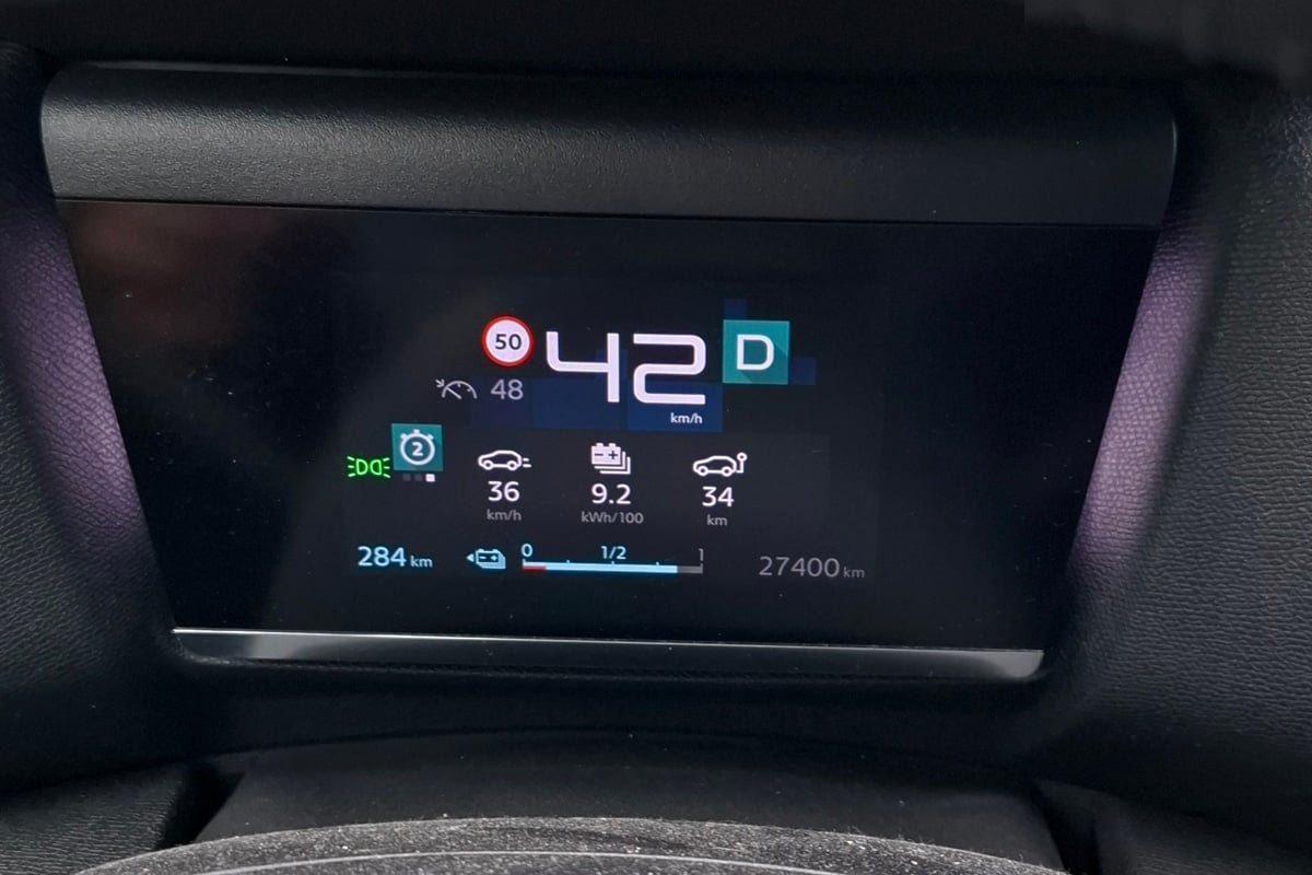 Conso de la Citroën ë-C4 sur un tour du périf