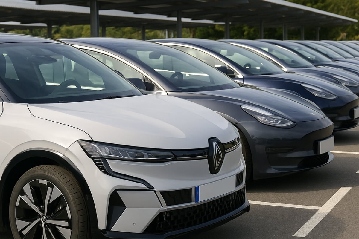 Flotte d’entreprise composée de voitures électriques exonérées de taxes sur les véhicules de société en 2025