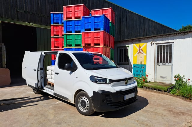 Le Citroën ë-Jumpy du Moulin de la Brosse