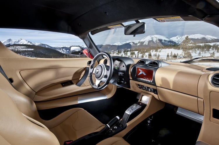 Le nouvel intérieur de la Tesla Roadster 2012