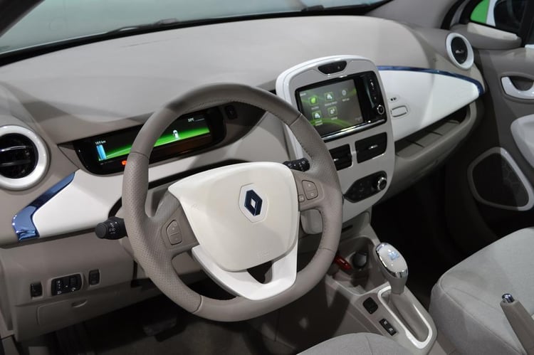 Le poste de conduite de la Renault ZOE