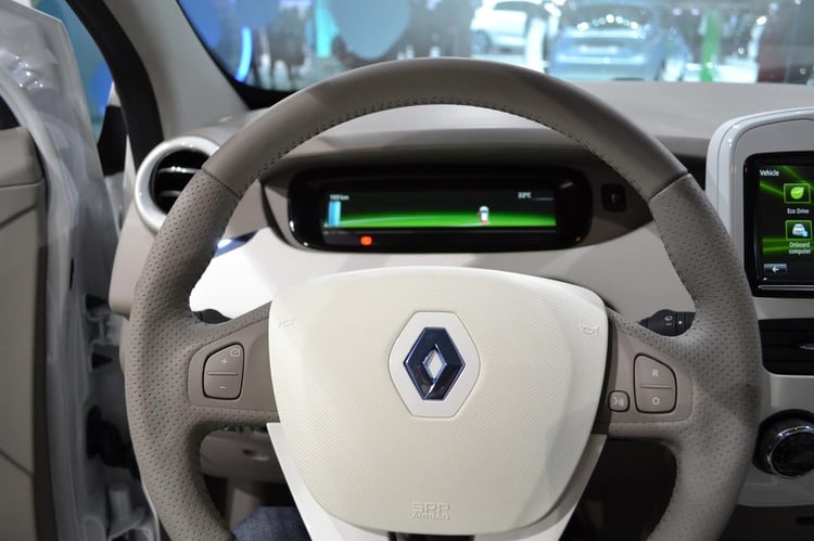 Le volant de la Renault ZOE