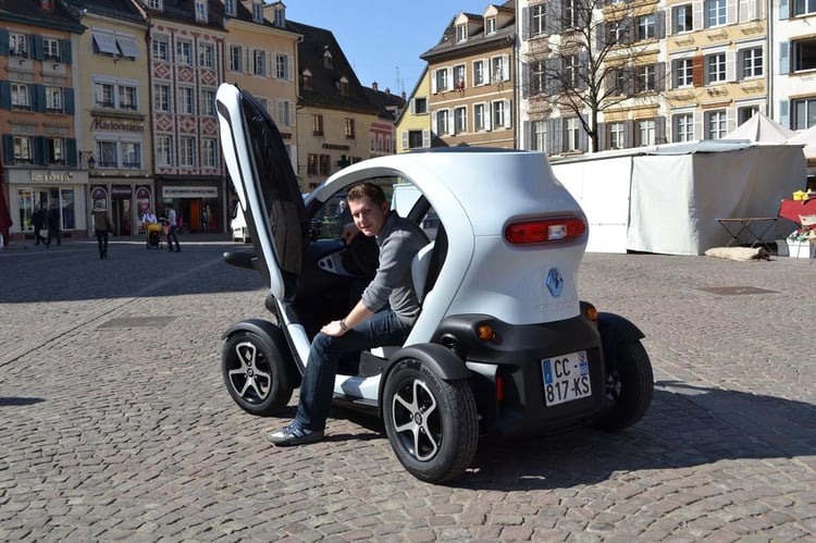 Le Twizy quand il faut beau, c'est très agréable !