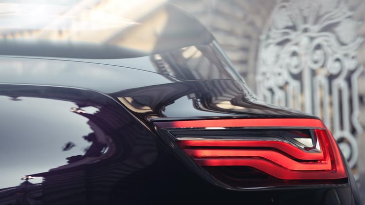 Le feu arrière de la Citroen DS Numéro 9