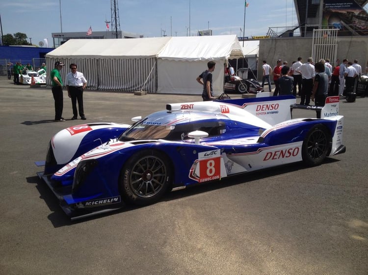 La Toyota Hybride qui s'élancera ce week-end au Mans