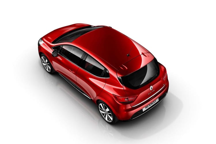 L'arrière et les côtés de la nouvelle Clio