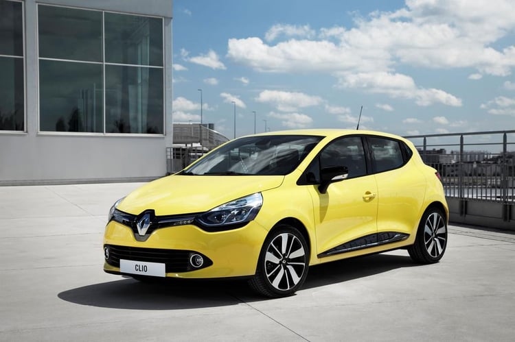 La nouvelle Renault Clio en jaune, couleur emblématique de la marque