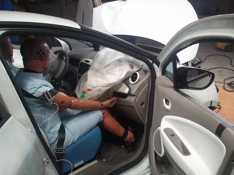 Les passagers semblent bien protégés dans la Renault ZOE