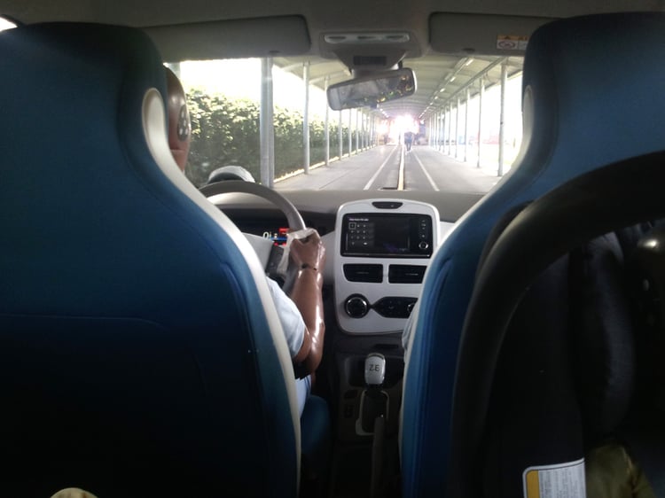 Avant le crash-test de la Renault ZOE...