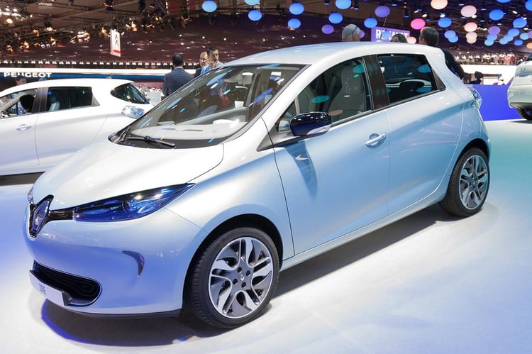 La ZOE est l'un des modèles les plus représentés sur le stand Renault