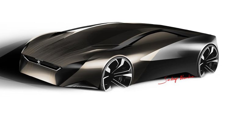 Esquisse de la Peugeot Onyx