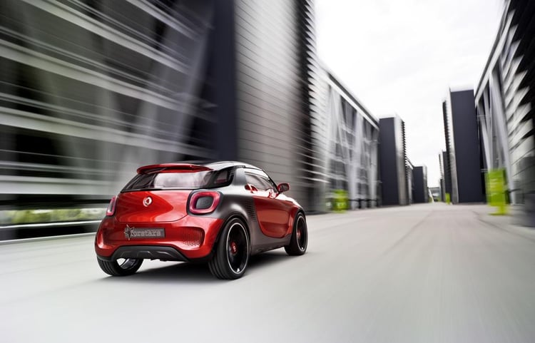 L'arrière de la Smart Forstars