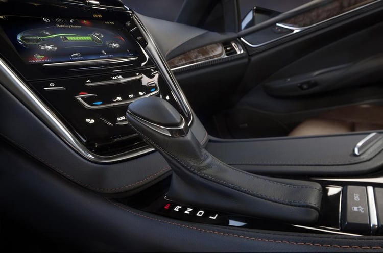 Le levier de vitesse de la Cadillac ELR 2014