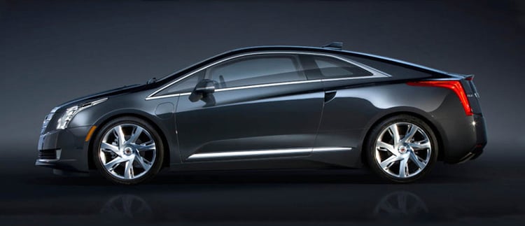 Profil gauche de la Cadillac ELR