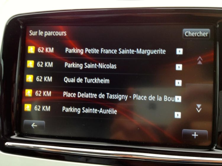 Le listing des stations de recharge dans ZOE