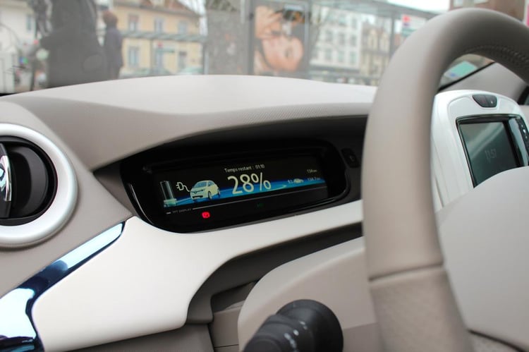 Le tableau de bord de la Renault ZOE