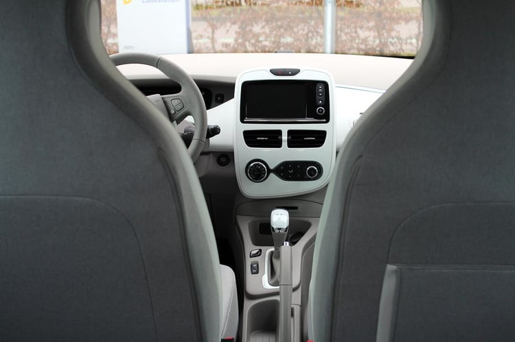 ZOE vue depuis les places arrières