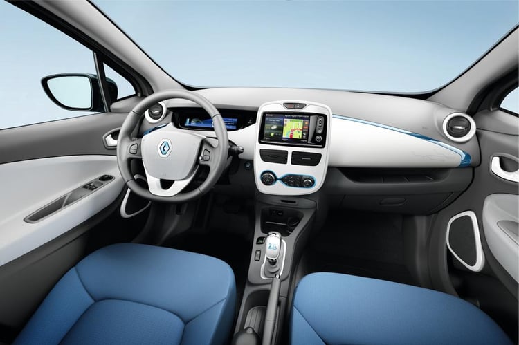 Le poste de conduite de la Renault ZOE