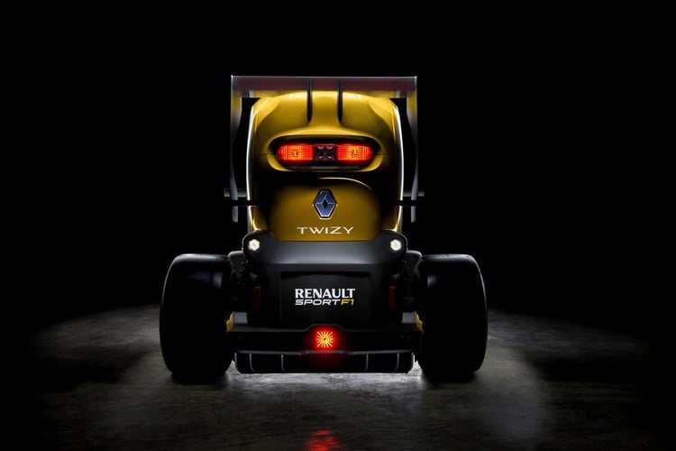 L'arrière du Twizy Renault Sport F1