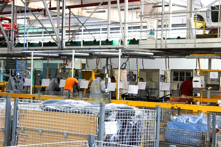 L'espace dédié à la fabrication des sièges avant de ZOE