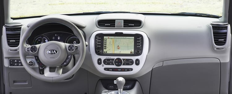 La planche de bord du KIA Soul EV