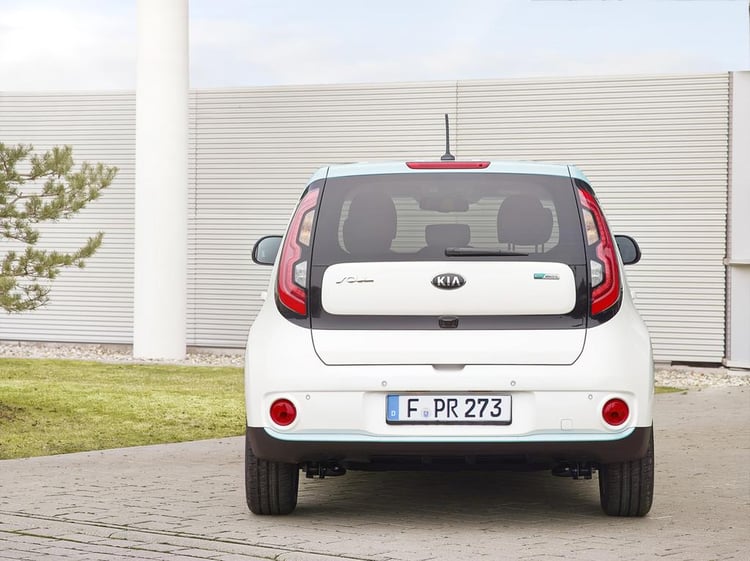 Vue arrière du KIA Soul EV