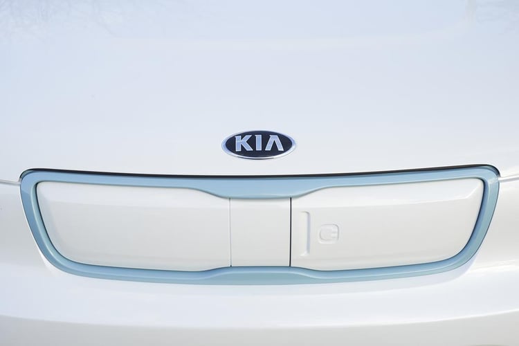 La trappe de recharge du Soul EV