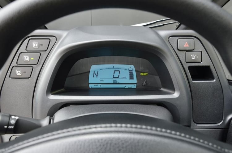 L'instrumentation du Toyota i-Road : simple mais efficace