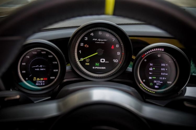 Compteur Porsche 918 Spyder