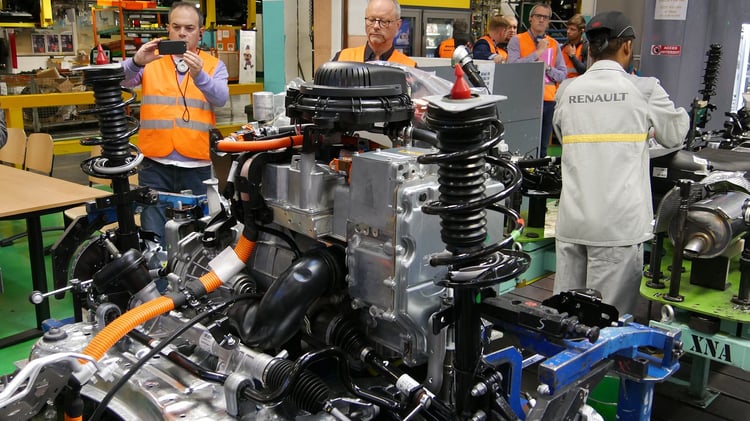 Le bloc motopropulseur monté sur la base