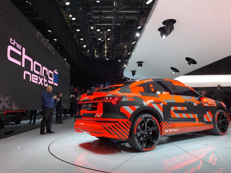 L'Audi e-tron Sportback au Salon de Genève 2019 - vue arrière