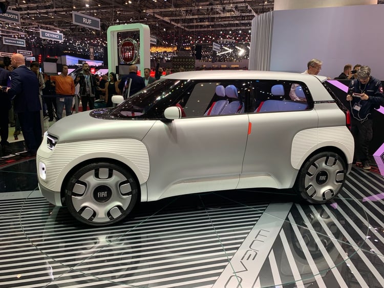 Profil du concept Fiat Centoventi au Salon de Genève 2019