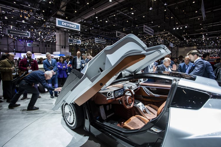 Les portes dihydriques de l'Hispano-Suiza Carmen au Salon de Genève 2019
